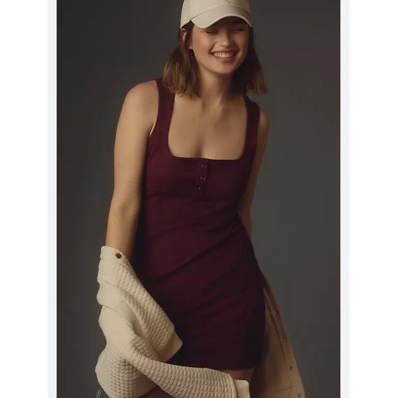 Anthropologie daily practice square neck mini dress size medium - Picture 1 of 7